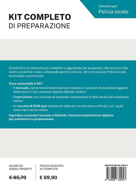 Concorsi per Polizia Locale municipale e provinciale. Kit completo di preparazione. Edizione 2026-2027. Per concorsi pubblici. Con piattaforma digitale - 3
