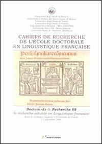 Cahiers de recherche de l'École doctorale en linguistique - copertina