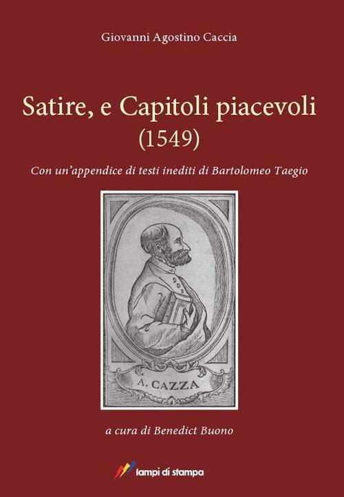 Satire, et capitoli piacevoli (1549) - Giovanni A. Caccia - copertina