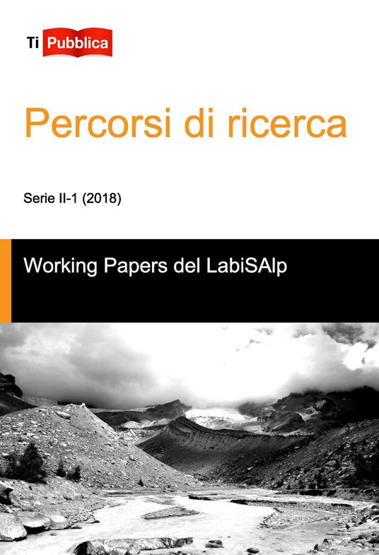 Percorsi di ricerca (2018). Vol. 1 - LabiSAlp - copertina