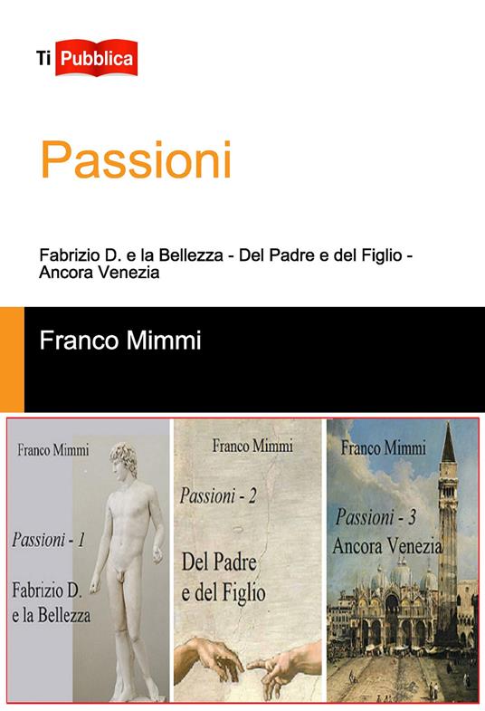 Passioni: Fabrizio D. e la bellezza-Del padre e del figlio-Ancora Venezia - Franco Mimmi - copertina