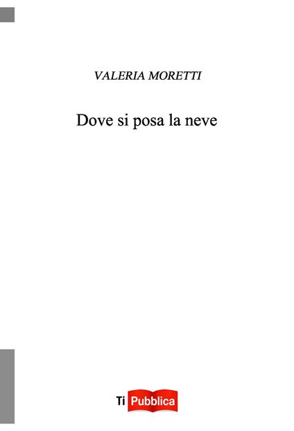 Dove si posa la neve - Valeria Moretti - copertina