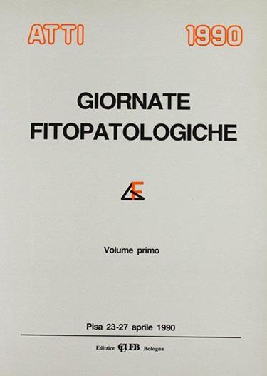 Giornate fitopatologiche. Atti (Pisa, 23-27 aprile 1990) - copertina