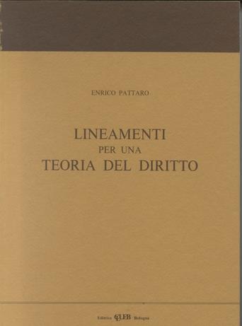 Linementi per una teoria del diritto - Enrico Pattaro - copertina