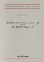 Bibliografia degli scritti di e su Felice Battaglia