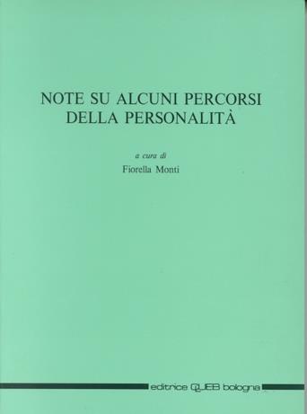 Note su alcuni percorsi della personalità - copertina