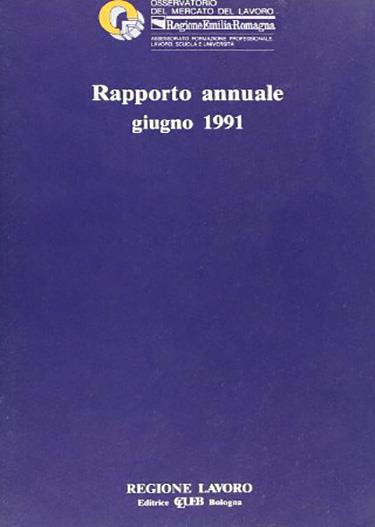 Rapporto annuale. Giugno 1991 - copertina