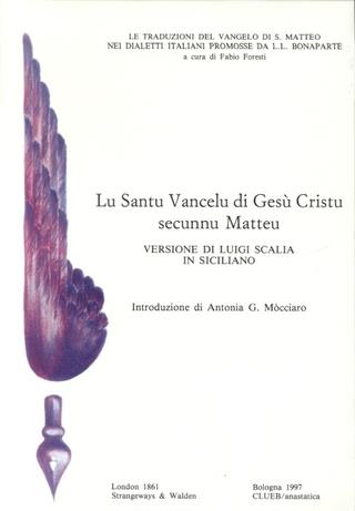 Santu vancelu di Gesù Cristu secunnu Matteu (London, 1861) (Lu) - Luigi Scalia - copertina
