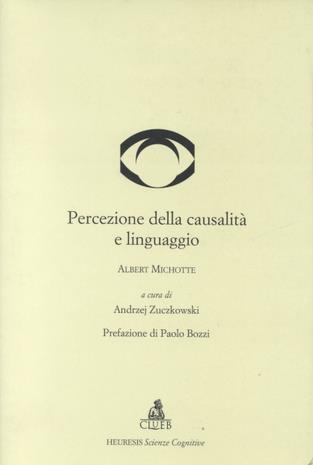 Percezione della causalità e linguaggio - Albert Michotte - copertina