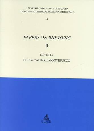 Papers on rhetoric. Vol. 2 - copertina