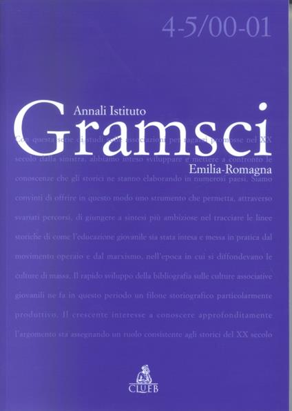 Annali dell'Istituto Gramsci Emilia Romagna (2000-2001) - copertina