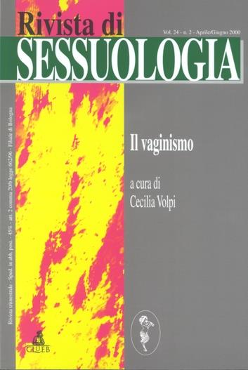 Rivista di sessuologia (2000). Il vaginismo - copertina