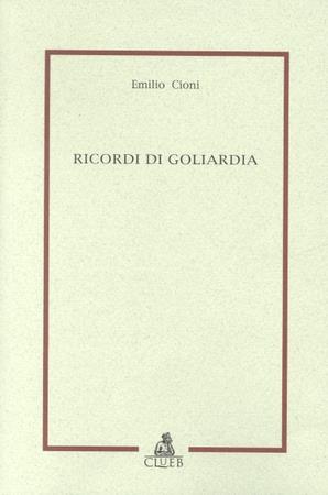 Ricordi di goliardia - Emilio Cioni - copertina