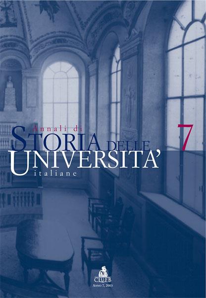Annali di storia delle università italiane. Vol. 7 - copertina