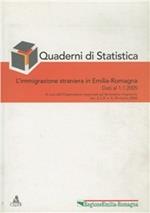 Quaderni di statistica (2005). Vol. 1: L'immigrazione straniera in Emilia-Romagna.