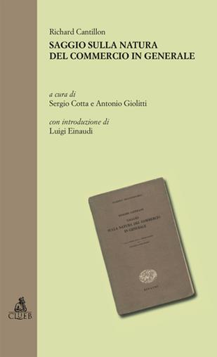 Saggio sulla natura del commercio in generale - Richard Cantillon - copertina