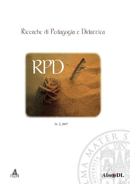 Ricerche di pedagogia e didattica (2007). Vol. 2 - copertina