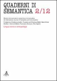 Quaderni di semantica (2012). Vol. 2 - copertina