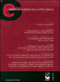 GE. Diritto ed economia dello Stato sociale (2001). Vol. 1 - copertina