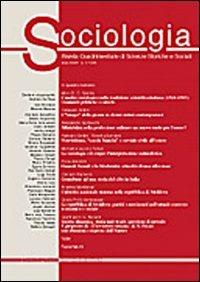 Sociologia. Rivista quadrimestrale di scienze storiche e sociali (2003). Vol. 2 - copertina