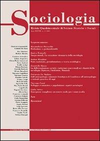 Sociologia. Rivista quadrimestrale di scienze storiche e sociali (2004). Vol. 2 - copertina