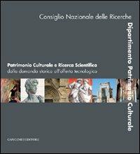 Patrimonio culturale e ricerca scientifica - copertina