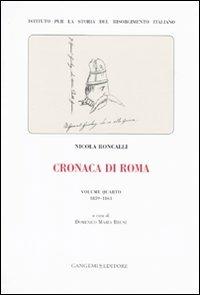 Cronaca di Roma. Vol. 4: 1859-1861 - Nicola Roncalli - copertina