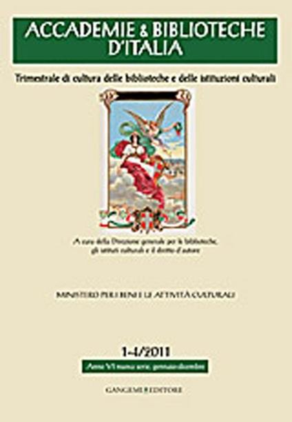 Accademie & biblioteche d'Italia (2011) vol. 1-4 - copertina