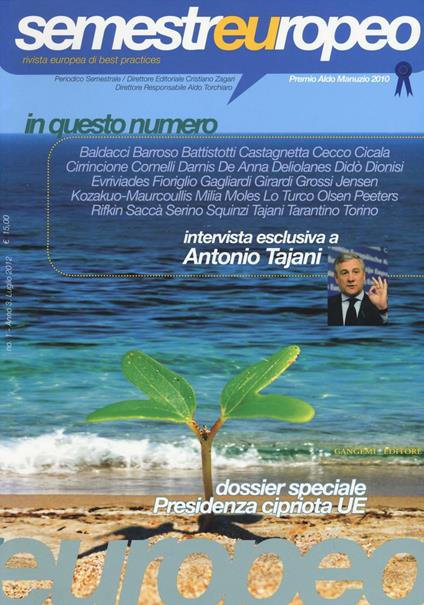 Semestre europeo (2012). Vol. 1 - copertina