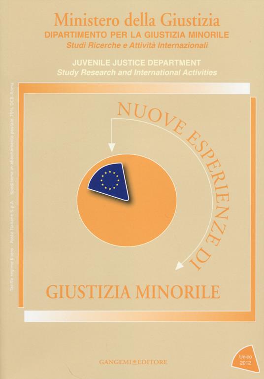 Nuove esperienze di giustizia minorile. Unico 2012 - copertina
