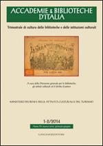 Accademie & biblioteche d'Italia (2014) vol. 1-2