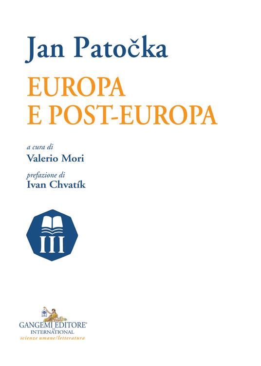 Europa e post-Europa - Jan Patocka - copertina