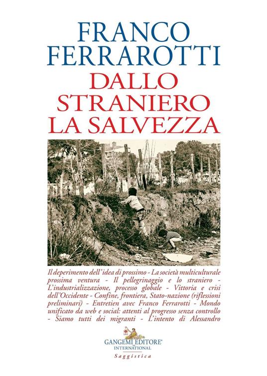 Dallo straniero la salvezza - Franco Ferrarotti - copertina