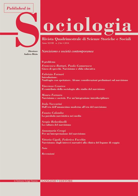 Narcisismo e società. Per un'integrazione interdisciplinare - Mauro Fornaro - ebook
