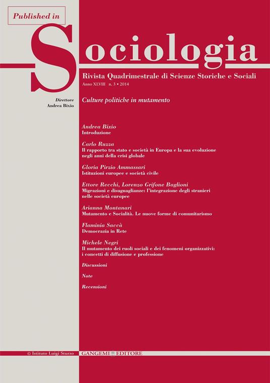 Il mutamento dei ruoli sociali e dei fenomeni organizzativi: i concetti di diffusione e professione - Michele Negri - ebook