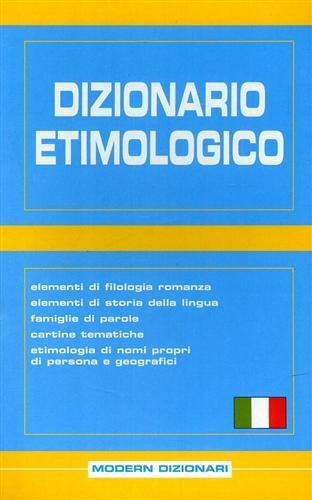 Dizionario etimologico - copertina