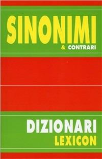 Dizionario dei sinonimi e contrari - copertina