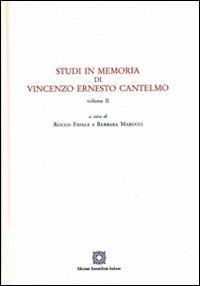 Studi in memoria di Vincenzo Ernesto Cantelmo. Vol. 1-2 - copertina