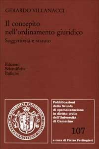 Il concepito nell'ordinamento giuridico. Soggettività e statuto - Gerardo Villanacci - copertina