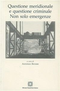 Questione meridionale e questione criminale. Non solo emergenze - copertina