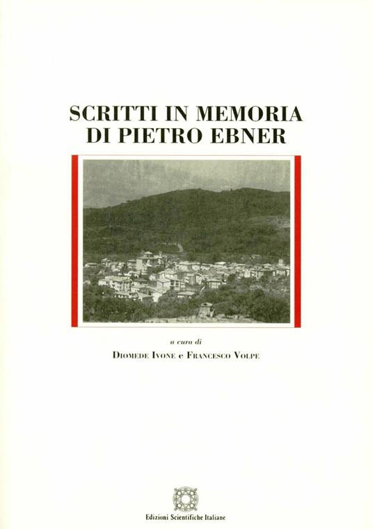 Scritti in memoria di Pietro Ebner - copertina