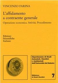 L'affidamento a contraente generale - Vincenzo Farina - copertina