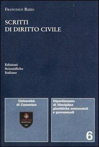 Scritti di diritto civile - Francesco Rizzo - copertina