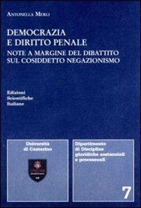 Democrazia e diritto penale - Antonella Merli - copertina
