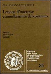 Lesione d'interesse e annullamento del contratto - Francesco Lucarelli - copertina