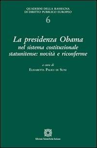 La presidenza Ibama nel sistema costituzionale statunitense. Novità e riconferme - copertina