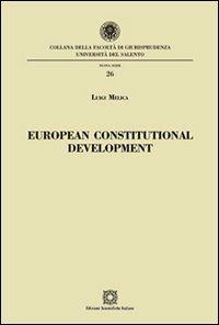 European constitutional development - Luigi Melica - copertina