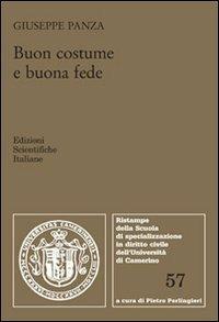Buon costume e buona fede - Giuseppe Panza - copertina