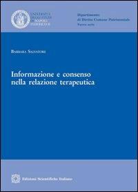 Informazione e consenso nella relazione terapeutica - Barbara Salvatore - copertina