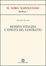 Rendita vitalizia e tipicità del contratto